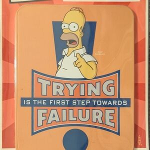 The Simpsons Vintage Motivational Tin Art